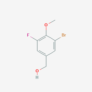 molecular formula C8H8BrFO2 B15203184 3-Bromo-5-fluoro-4-methoxybenzyl alcohol 