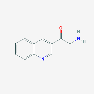 molecular formula C11H10N2O B15203316 2-Amino-1-(quinolin-3-yl)ethan-1-one 