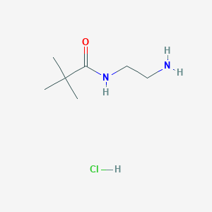 molecular formula C7H17ClN2O B1520333 N-(2-aminoethyl)-2,2-dimethylpropanamide hydrochloride CAS No. 1235441-01-6