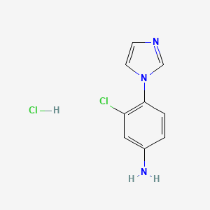 3-chloro-4-(1H-imidazol-1-yl)aniline hydrochloride
