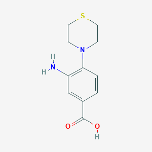 3-Amino-4-(thiomorpholin-4-yl)benzoic acid