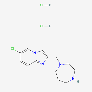1-({6-Chloroimidazo[1,2-a]pyridin-2-yl}methyl)-1,4-diazepane dihydrochloride