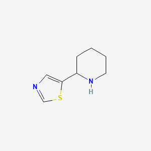 molecular formula C8H12N2S B15203411 5-(Piperidin-2-yl)thiazole 