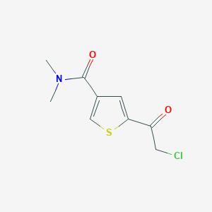 5-(2-chloroacetyl)-N,N-dimethylthiophene-3-carboxamide