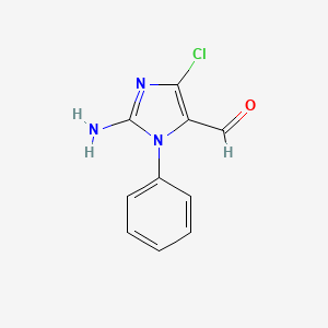 2-amino-4-chloro-1-phenyl-1H-imidazole-5-carbaldehyde