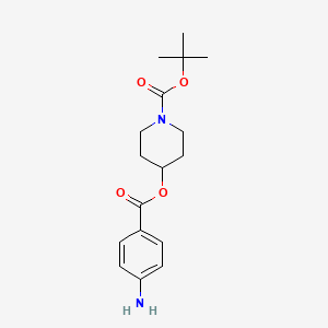 Tert-butyl 4-(4-aminobenzoyloxy)piperidine-1-carboxylate