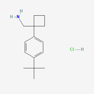 [1-(4-Tert-butylphenyl)cyclobutyl]methanamine hydrochloride