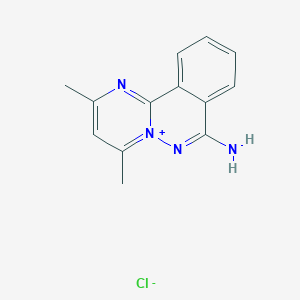 7-Amino-2,4-dimethylpyrimido[2,1-a]phthalazin-5-ium chloride