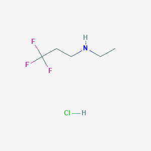 molecular formula C5H11ClF3N B1520379 Ethyl(3,3,3-trifluoropropyl)amine hydrochloride CAS No. 1221722-74-2