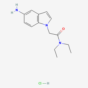 2-(5-amino-1H-indol-1-yl)-N,N-diethylacetamide hydrochloride