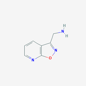 molecular formula C7H7N3O B15203806 Isoxazolo[5,4-b]pyridine-3-methanamine 