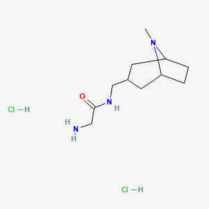 2-amino-N-({8-methyl-8-azabicyclo[3.2.1]octan-3-yl}methyl)acetamide dihydrochloride