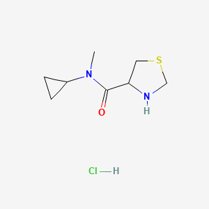 N-cyclopropyl-N-methyl-1,3-thiazolidine-4-carboxamide hydrochloride