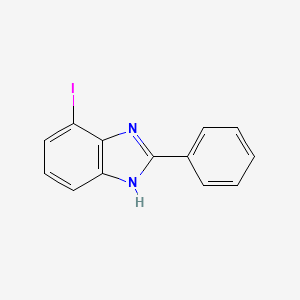 molecular formula C13H9IN2 B15203835 7-Iodo-2-phenyl-1H-benzo[d]imidazole 