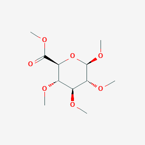 molecular formula C11H20O7 B15203851 Methyl (2S,3S,4S,5R,6R)-3,4,5,6-tetramethoxytetrahydro-2H-pyran-2-carboxylate 