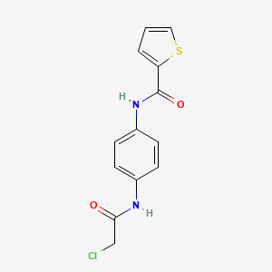 N-[4-(2-chloroacetamido)phenyl]thiophene-2-carboxamide