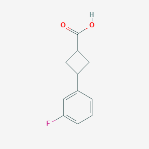molecular formula C11H11FO2 B1520387 3-(3-Fluorophenyl)cyclobutane-1-carboxylic acid CAS No. 1235439-81-2