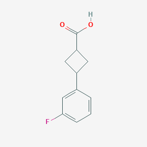 3-(3-Fluorophenyl)cyclobutane-1-carboxylic acid