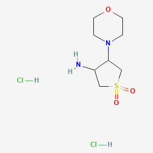3-Amino-4-(morpholin-4-yl)-1lambda6-thiolane-1,1-dione dihydrochloride