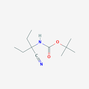 tert-butyl N-(1-cyano-1-ethylpropyl)carbamate