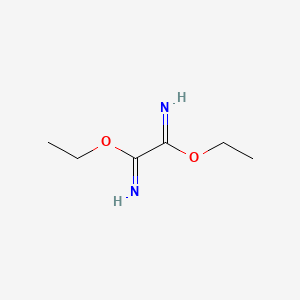 molecular formula C6H12N2O2 B15203904 Ethanediimidic acid, diethyl ester CAS No. 13534-15-1