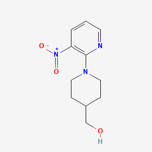 molecular formula C11H15N3O3 B1520391 [1-(3-Nitropyridin-2-yl)piperidin-4-yl]methanol CAS No. 1235440-20-6