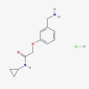 2-[3-(aminomethyl)phenoxy]-N-cyclopropylacetamide hydrochloride