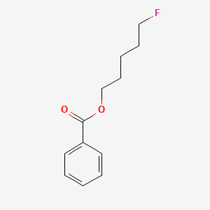 molecular formula C12H15FO2 B15203936 Benzoic acid, 5-fluoropentyl ester CAS No. 583-16-4
