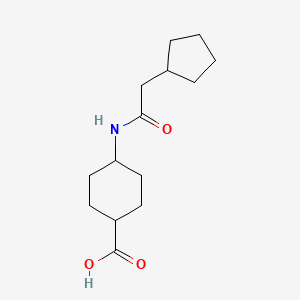 molecular formula C14H23NO3 B1520395 4-(2-Cyclopentylacetamido)cyclohexane-1-carboxylic acid CAS No. 1184211-85-5