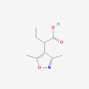2-(Dimethyl-1,2-oxazol-4-yl)butanoic acid