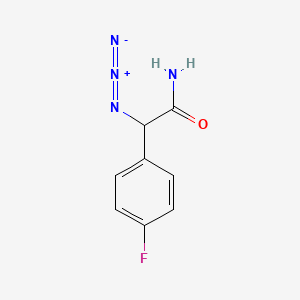 molecular formula C8H7FN4O B1520399 2-Azido-2-(4-fluorophenyl)acetamide CAS No. 1240526-09-3