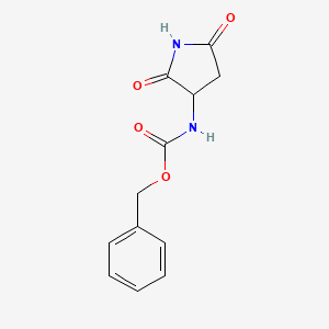 molecular formula C12H12N2O4 B15204036 Benzyl (2,5-dioxopyrrolidin-3-yl)carbamate 