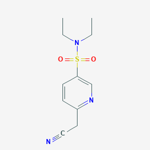 6-(cyanomethyl)-N,N-diethylpyridine-3-sulfonamide