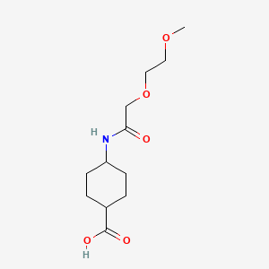 4-[2-(2-Methoxyethoxy)acetamido]cyclohexane-1-carboxylic acid