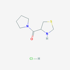 4-(Pyrrolidine-1-carbonyl)-1,3-thiazolidine hydrochloride