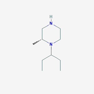 molecular formula C10H22N2 B15204077 (R)-2-Methyl-1-(pentan-3-yl)piperazine 