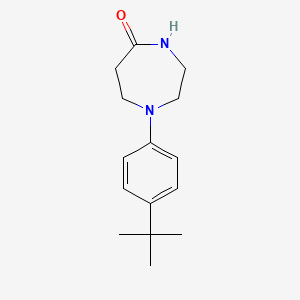 molecular formula C15H22N2O B1520409 1-(4-Tert-butylphenyl)-1,4-diazepan-5-one CAS No. 1235440-95-5