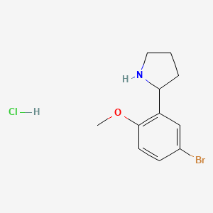 2-(5-Bromo-2-methoxyphenyl)pyrrolidine hydrochloride