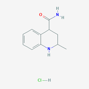 2-Methyl-1,2,3,4-tetrahydroquinoline-4-carboxamide hydrochloride