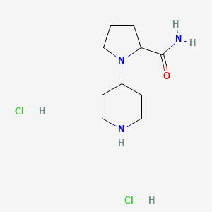 B1520415 1-(Piperidin-4-yl)pyrrolidine-2-carboxamide dihydrochloride CAS No. 864291-96-3