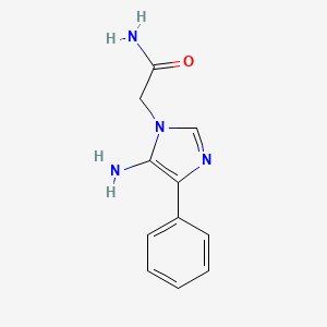 molecular formula C11H12N4O B1520418 2-(5-amino-4-phenyl-1H-imidazol-1-yl)acetamide CAS No. 1235438-82-0