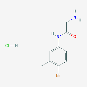 2-amino-N-(4-bromo-3-methylphenyl)acetamide hydrochloride