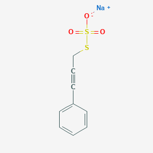 molecular formula C9H7NaO3S2 B15204236 Sodium S-(3-phenylprop-2-yn-1-yl) sulfurothioate 