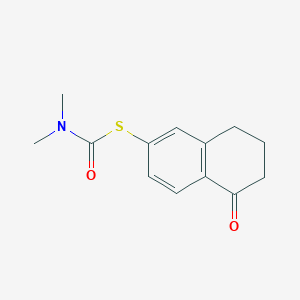N,N-dimethyl-1-[(5-oxo-5,6,7,8-tetrahydronaphthalen-2-yl)sulfanyl]formamide