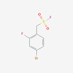molecular formula C7H5BrF2O2S B1520426 (4-Bromo-2-fluorophenyl)methanesulfonyl fluoride CAS No. 1240528-68-0
