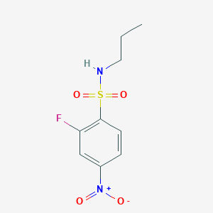 molecular formula C9H11FN2O4S B1520430 2-氟-4-硝基-N-丙基苯-1-磺酰胺 CAS No. 1292727-20-8