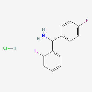 (4-Fluorophenyl)(2-iodophenyl)methanamine hydrochloride