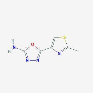 5-(2-Methyl-1,3-thiazol-4-yl)-1,3,4-oxadiazol-2-amine