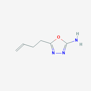 molecular formula C6H9N3O B1520442 5-丁-3-烯-1-基-1,3,4-恶二唑-2-胺 CAS No. 1219827-75-4