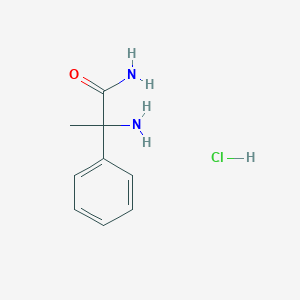 molecular formula C9H13ClN2O B1520446 2-Amino-2-phenylpropanamide hydrochloride CAS No. 5550-45-8